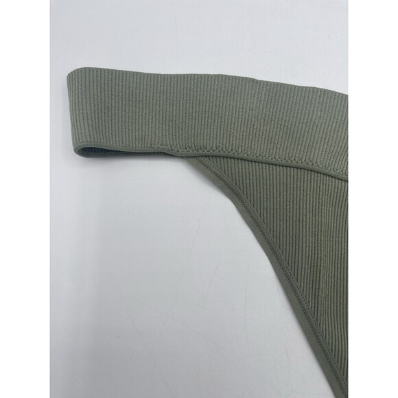 No Boundaries Women 3XL Nylon Blend Seamless Low-Rise Thong, Wild Sage NWT - Picture 3 of 7